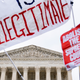 A protest in front of the Supreme Court in December.